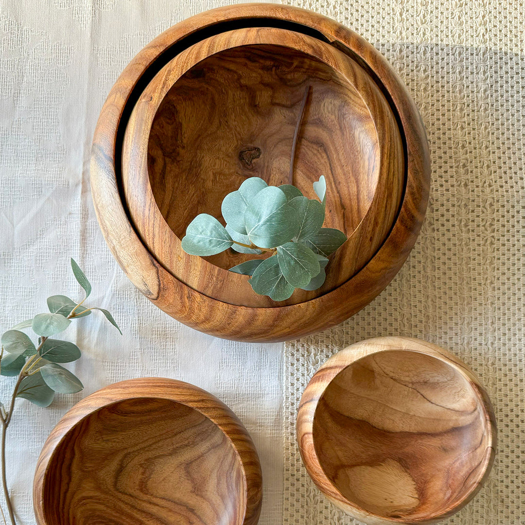 Oval Salad Bowl Set (Set of 4)