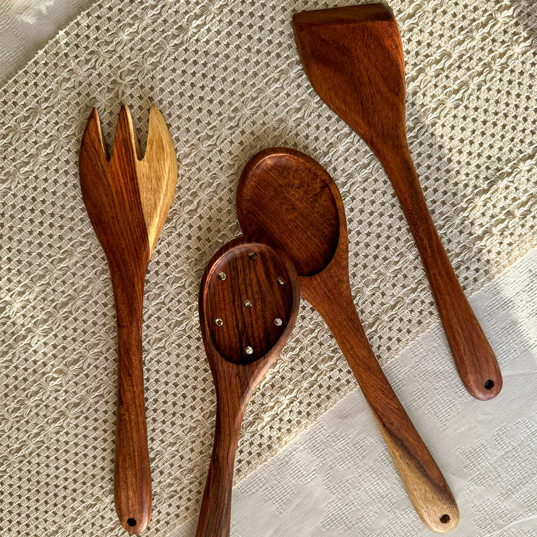 Wooden Utensils Set B1G1