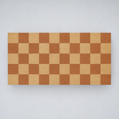Chess coffee table viewed straight overhead
